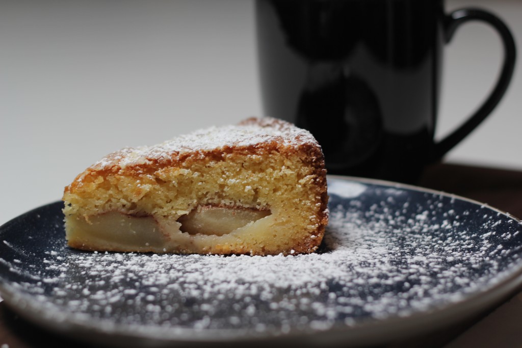 , Italy inspired plum and pear cake