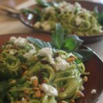 Green pea pasta with fetta & fresh herbs