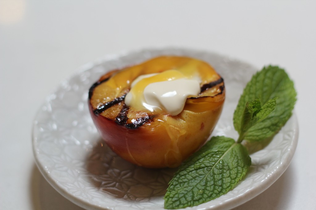 , Everything&#8217;s just peachy : Barbecue peaches recipe