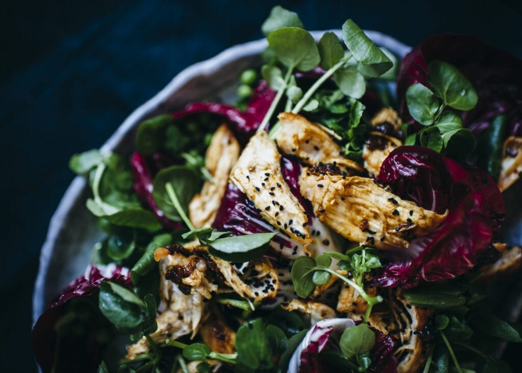 Spiced chicken salad