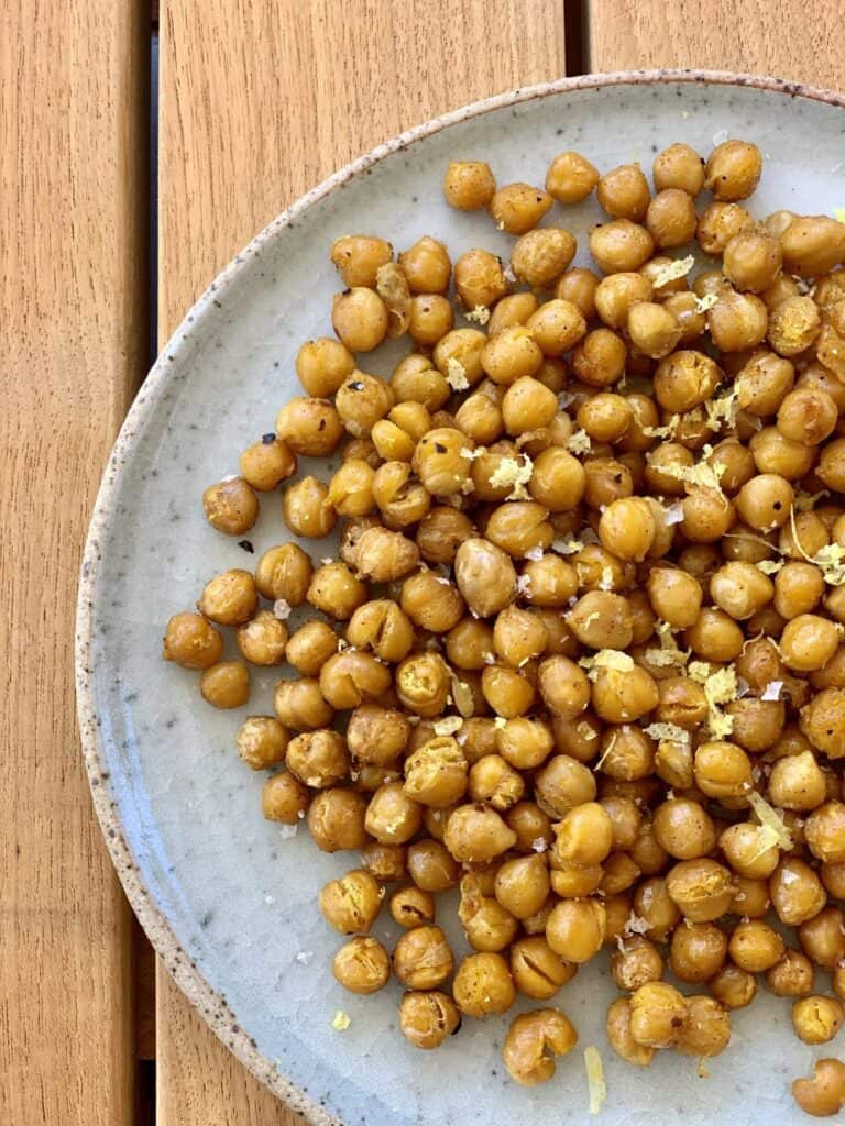 Spiced oven baked chickpeas