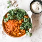 Simple yellow vegetarian curry