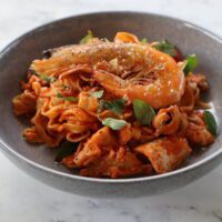 Seafood pasta marinara