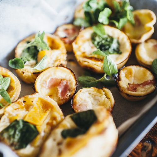 Mini quiches for midweek easy dinners