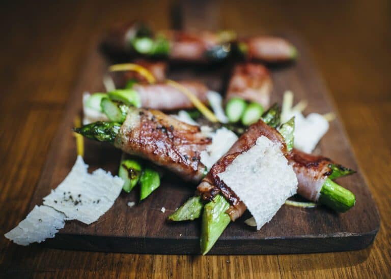 Asparagus wrapped in Prosciutto
