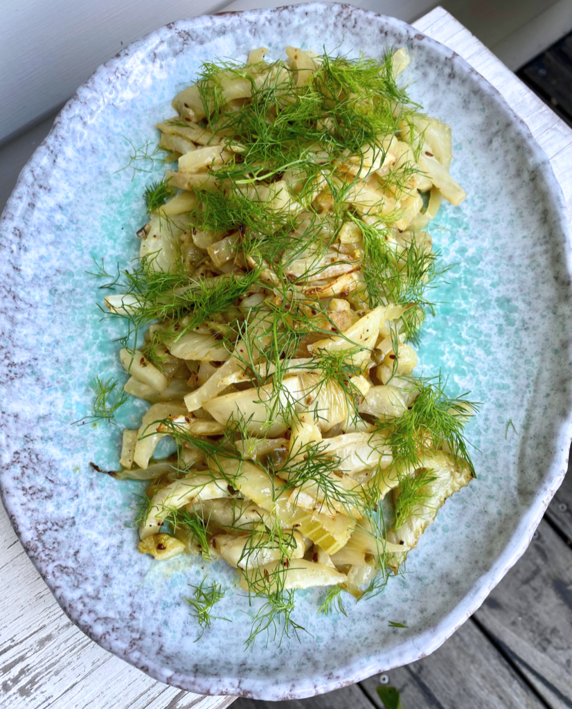 Braised fennel with preserved lemons