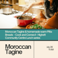 Moroccan Cooking Class- Cook and Connect - Highett Community Centre Lunch series