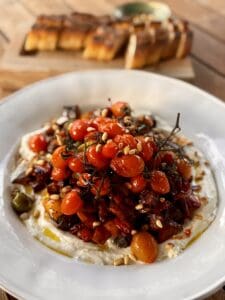 Sicilian Caponata with Whipped Ricotta