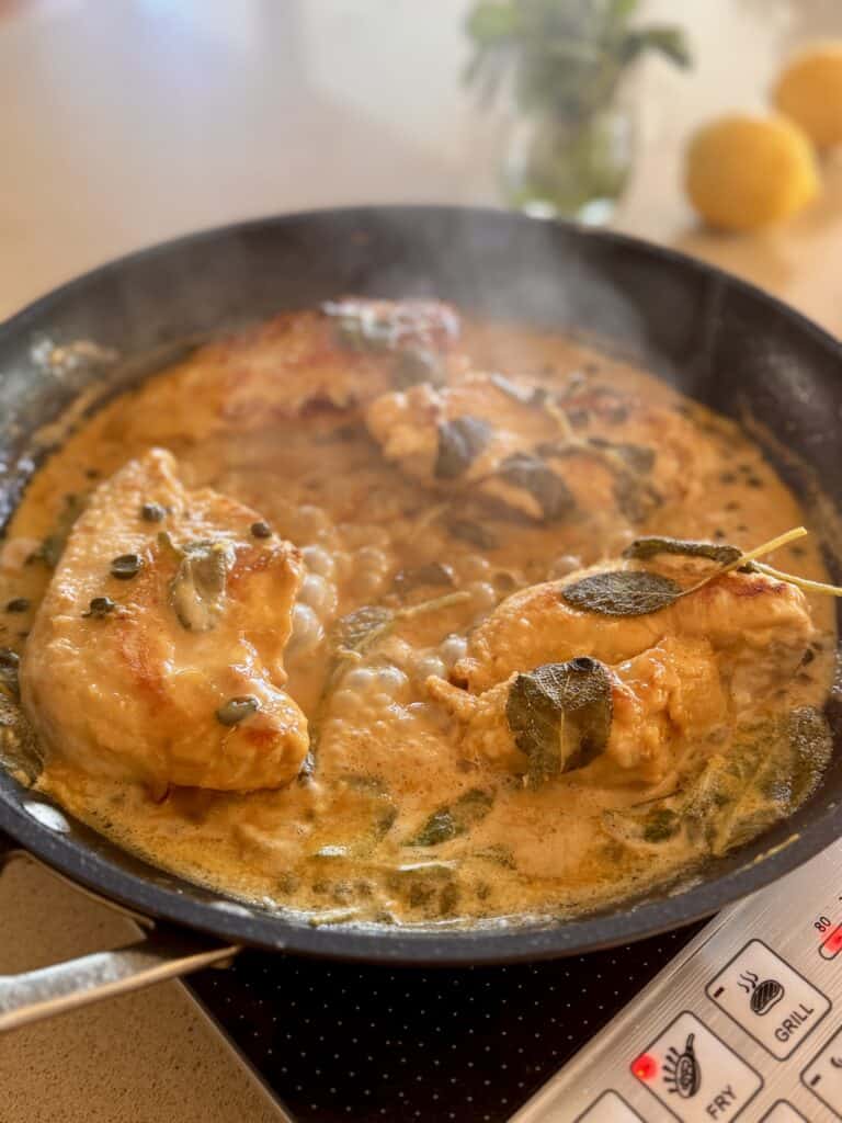 Sensational Chicken Piccata with sage