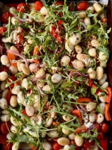 One Pan Warm Gnocchi salad