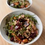 Warm Farro Salad with Roasted Carrots and Beetroot
