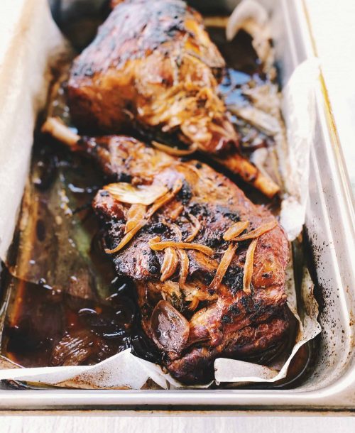 12 hour slow-roasted lamb shoulder