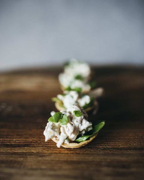 Chicken and lemon tartlets